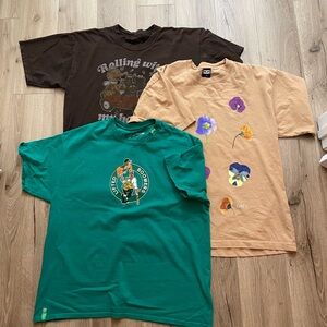 Bundle lot three streetwear tees all XL LRG Obey Sesame Street all 100% cotton